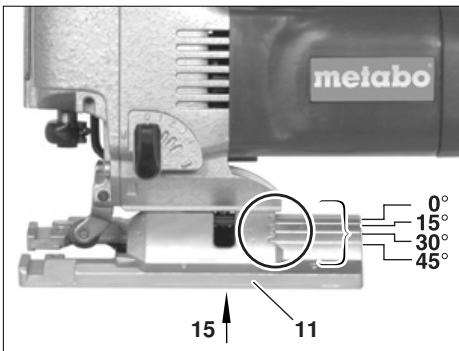 metabo 0° 15° 30° 45° 15 11