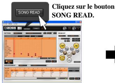 BOSS BR-900CD RHYTHM EDITOR - Importez des données du BR-900CD. - 1