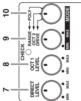BOSS OC-3 - Description des commandes - 1
