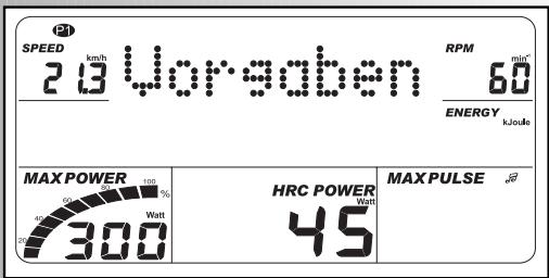 KETTLER ERGOMETER MX1 - Vorgaben "Gast" - 14