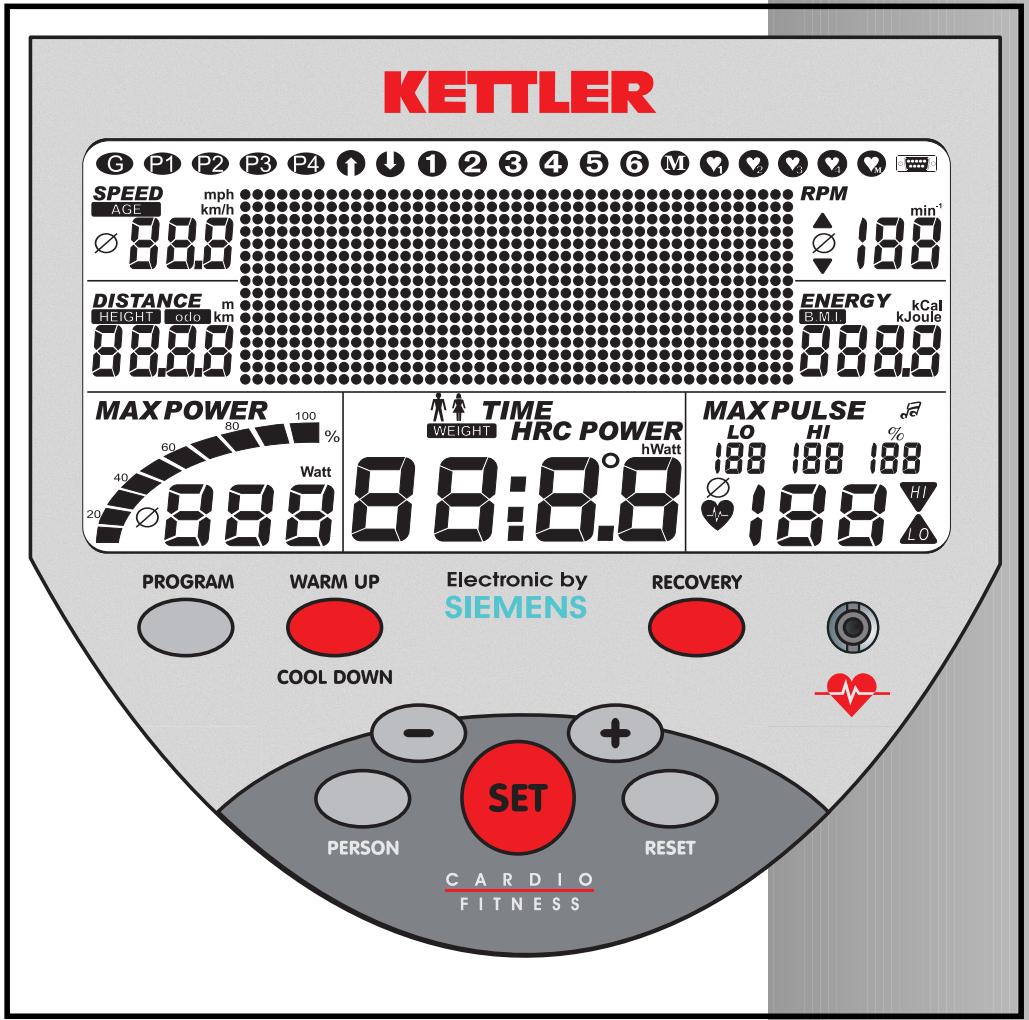 KETTLER ERGOMETER MX1 - Training and Operating Instruction - 1