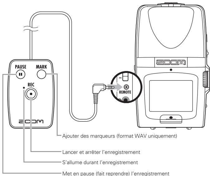 ZOOM H2N - Emploi d'une télécommande - 1