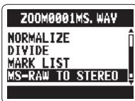 ZOOM H2N - Conversion de fichiers MS-RAW en fichiers stéreo - 3