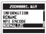 ZOOM H2N - Normalisation de fichiers WAV - 3