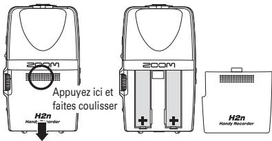 ZOOM H2N - Emploi de piles - 1