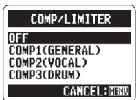 ZOOM H2N - Compression/limitation du signal entrant - 3