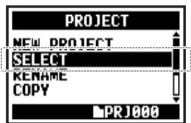 ZOOM H4N - Numérotation des projets - 7
