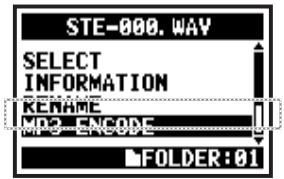 ZOOM H4N - Sélectionnez  et pressez. - 1
