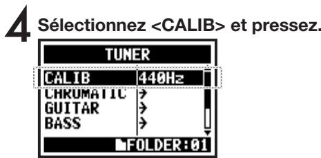 ZOOM H4NSP - 3-01-3 Étalandage de l'accordeur - 3