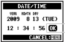 ZOOM H4NSP - 5-2 Réglage de la date et de l'heure - 7