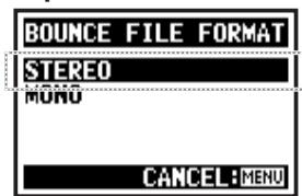 ZOOM H4NSP - Sélectionnez le format du fichier résultat - 4