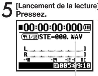 ZOOM H4NSP - 4-01 Lecture : Lecture de fichiers (modes STEREO, 4CH et STAMINA) - 8