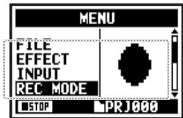 ZOOM H4NSP - Changez le mode d'enregistrement  () - 4