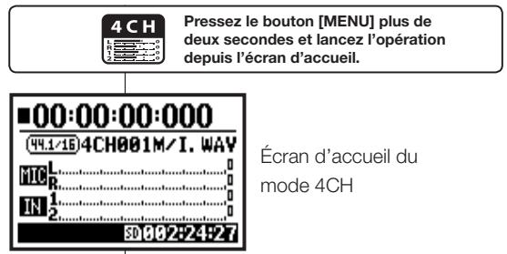ZOOM H4NSP - Changez les réglages de fichier. - 1
