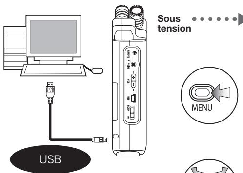 ZOOM H4NSP - 6-6 Configuration : Connexion USB, H4n utilisé comme lecteur de carte SD - 1