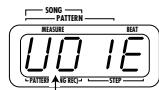 ZOOM RT123 - En mode Pattern, Sélectionnez un motif utilisateur vide (U01~U99) et Sélectionnez une batterie si vous le souhaitez. - 1