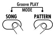 ZOOM RT123 - Drücken Sie den [SONG]- und [PATTERN]-Taster gleichzeitig. - 1
