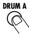 ZOOM RT123 - Drucken Sie den [DRUM A]-Taster. - 1