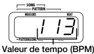 ZOOM RT123 - Changer le tempo de la reproduction du motif - 4