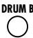ZOOM RT123 - Appuyez sur un des boutons [DRUM A], [DRUM B] ou [BASS] pour Sélectionner la piste et maintenez le bouton enforcé. - 3