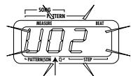 ZOOM RT123 - Utilisez les boutons [VALUE +/-] pour sélectionner un motif utilisateur (U01~U99) comme destination. - 2