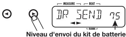 ZOOM RT223 - Utilisez les touches curseur gauche/ droite pour faire s'afficher "DR SEND". - 1