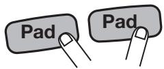 ZOOM RT223 - Pour faire jouer simultanément plusieurs Patterns, presse plusieurs pads ensemble. - 1