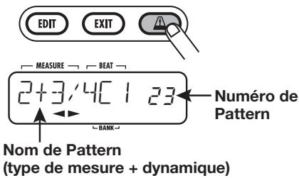 ZOOM RT223 - En mode Pattern, Song ou de lecture Groove, presse la touche [METRONOME]. - 1