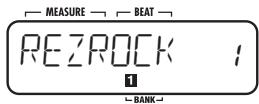 ZOOM RT223 - les touches VALUE [+] /[-] actionner le kit de batterie/ une de basse. - 3