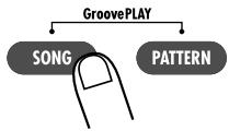 ZOOM RT323 - Appuyez sur la touche [PATTERN] ou [SONG]. - 1