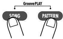 ZOOM RT323 - Appuyez simultanément sur les touches [SONG] et [PATTERN]. - 1