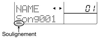 ZOOM RT323 - Changer le nom du morceau - 1