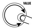 ZOOM RT323 - Utilisez la molette [VALUE] pour changer la valeur de transposition pour la troisième mesure. - 1