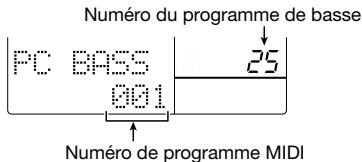 ZOOM RT323 - Assignnation de numérores de programme aux programmes de basse (PC BASS) - 1