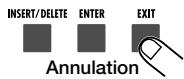 ZOOM RT323 - Pour effectuer la copie, appuyez sur la touche [ENTER]. Pour annuler la copie, appuyez sur la touche [EXIT]. - 2