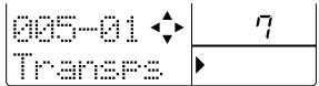 ZOOM RT323 - Utilisez la molette [VALUE] pour changer la valeur de transposition pour la troisième mesure. - 7