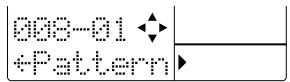 ZOOM RT323 - sez la molette [VALUE] pour entrer des celles données de motif. - 7