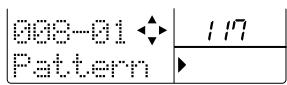 ZOOM RT323 - sez la molette [VALUE] pour entrer des celles données de motif. - 9