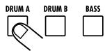 ZOOM RT323 - Utilisez la touche [DRUM A]/[DRUM B]/[BASS] pour selectionner la piste (battery A/batterie B/basse) que vous souhaitez enregistrer en temps réel. - 1