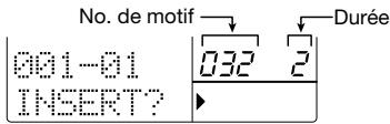 ZOOM RT323 - Entrée pas à pas de données de motifs - 6