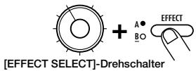 ZOOM ST224 - Verwenden Sie die [EFFECT SELECT]-Drehschalter und [EFFECT BANK]-Taste, um den Effekttyp zu wahlen. - 1