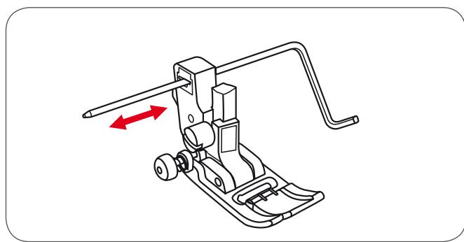BERNINA CHICAGO 7 - Utiliser le guide ou le guide quilt. - 1