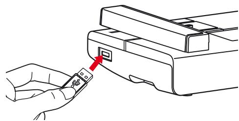BERNINA CHICAGO 7 - Enficher la clé USB et retarder la clé USB de la connexion - 1