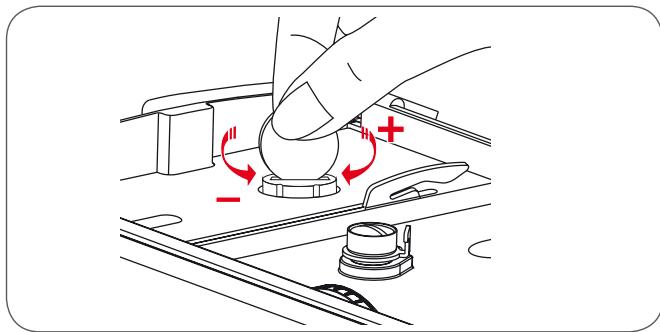 BERNINA CHICAGO 7 - Modifier la pression du pied-de-biche - 1