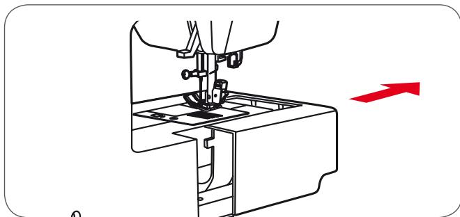BERNINA CHICAGO 7 - Relever ou escamoter la griffe d'entraînement - 1