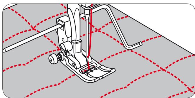 BERNINA CHICAGO 7 - Utiliser le guide ou le guide quilt. - 2