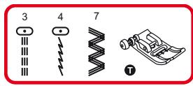 BERNINA CHICAGO 7 - Triple point droit stretch - 1