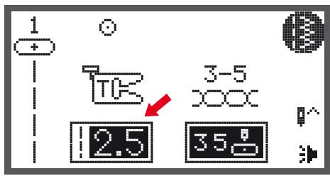 BERNINA CHICAGO 7 - Adaptation de la longueur de point / point en avant/en arrêté - 2