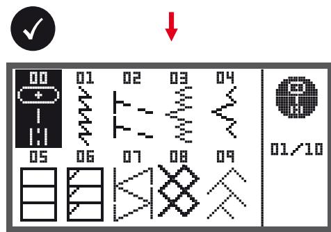 BERNINA CHICAGO 7 - Comment sélectionner un point - 3