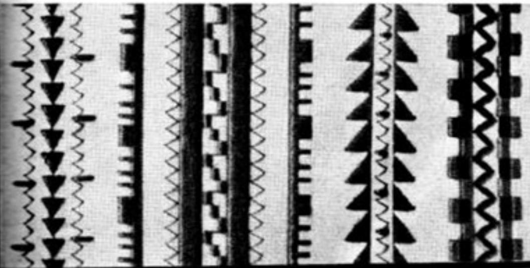 BERNINA RECORD 530, 530 - Les points d'ornement zigzag et leurs combinations - 6